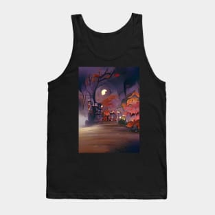 HALLOWEEN IN JAPANESE MOUNTAIN VILLAGE Tank Top